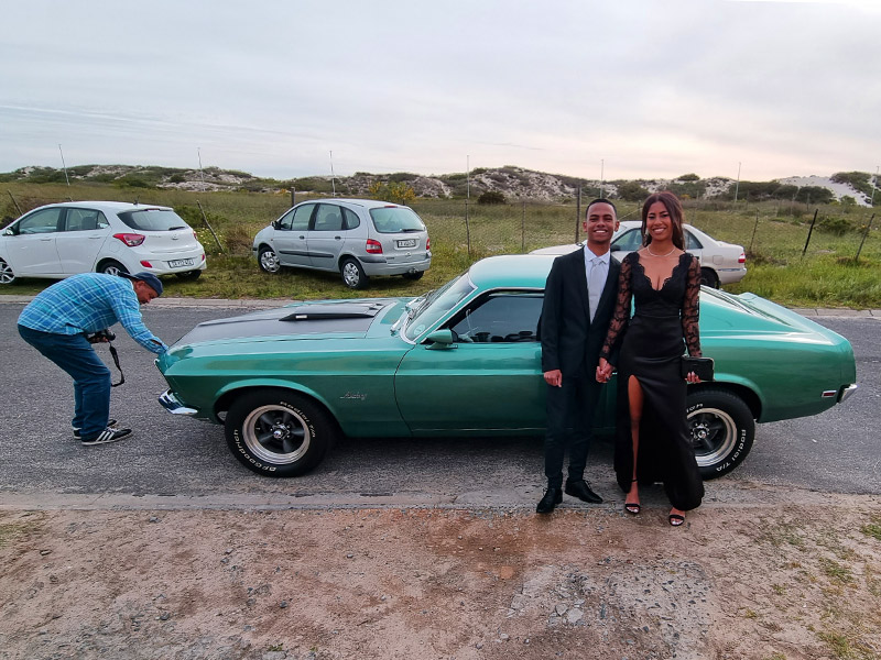 Melkbosstrand High School - 1969 Ford Mustang hire in Cape Town